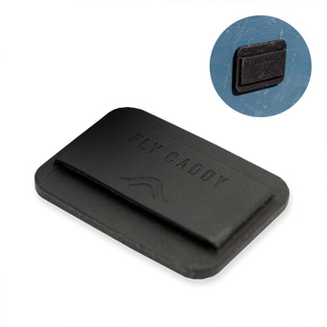 Black Fly Caddy docking station against white background