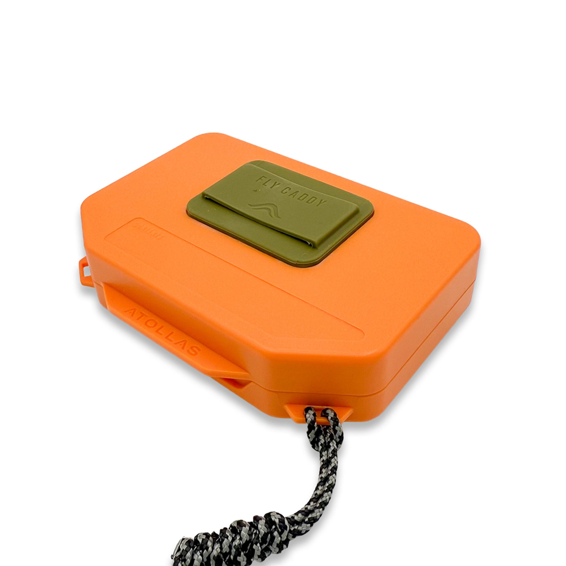 Atollas Micro Fly Box closed on a white background